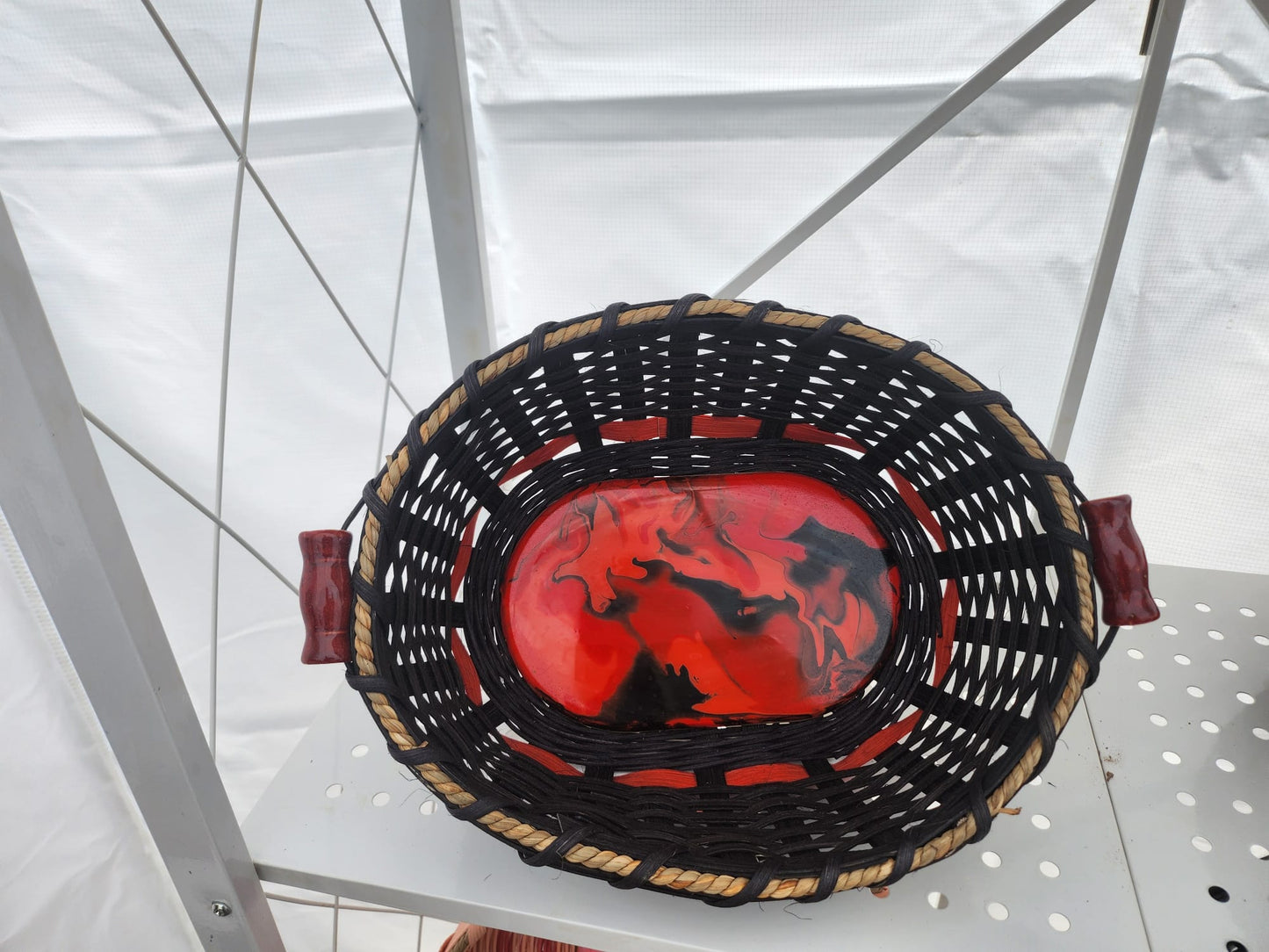 Basket with Acrylic Base